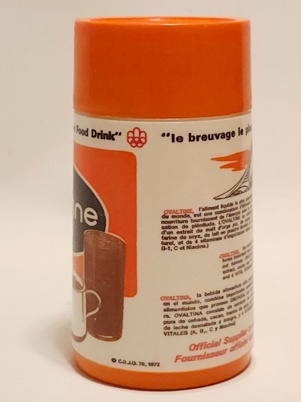 VINTAGE Aladdin Ovaltine Thermos Montreal Olympics 1976 - Picture 8 of 11